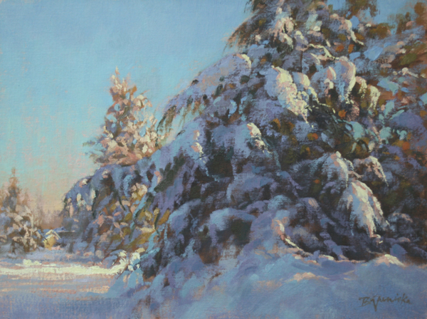 Tis the Season! Bringing you the Joy of snow-covered trees at the Artful Deposit Gallery.